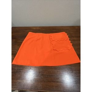 Victoria Beckman For Target Skirt Women’s 2X Orange Pocket Mini‎ Skirt